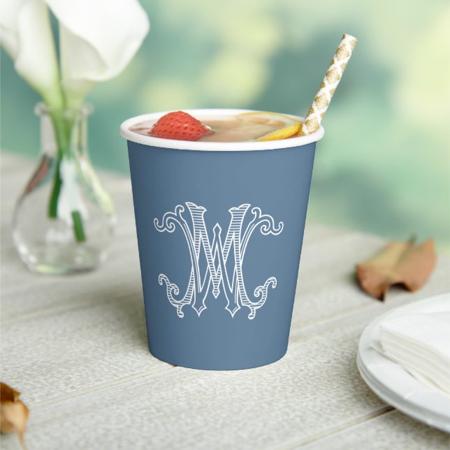 EDITABLE COLORS WM Monogram MW Monogram Cups (Insitu)