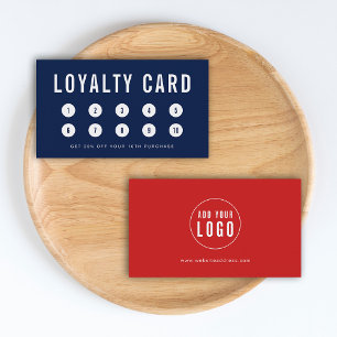 Editable Colour Add Your Logo Loyalty Card
