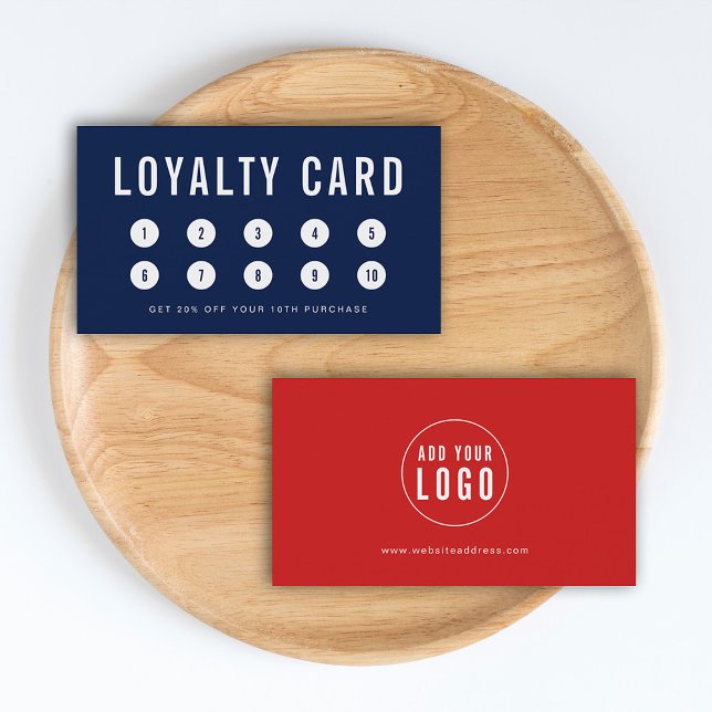 Editable Colour Add Your Logo Loyalty Card (Creator Uploaded)