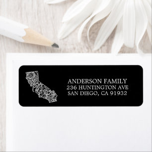 Editable Colour CALIFORNIA Moving Announcement