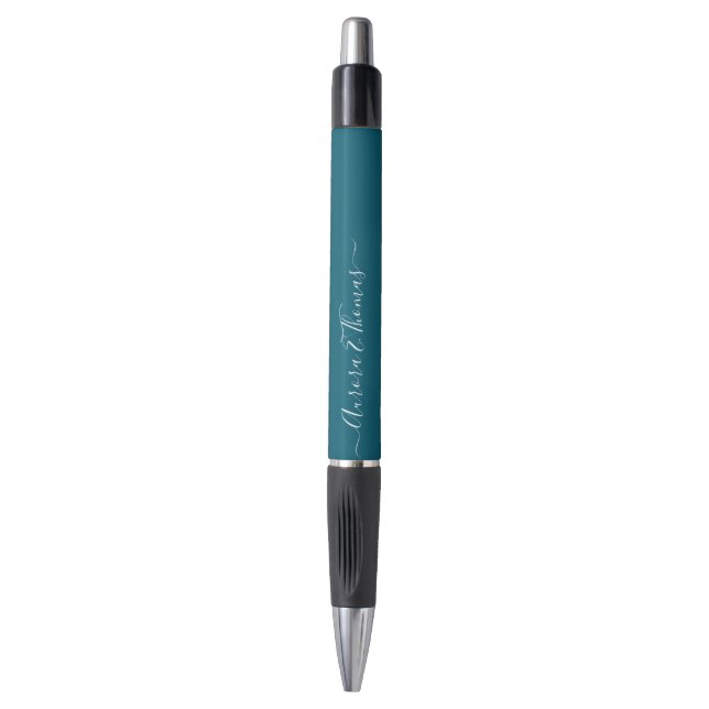 Editable Colour Calligraphy Script Name Pen (Front Vertical)