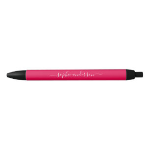 Editable Colour Calligraphy Script Personalised Black Ink Pen