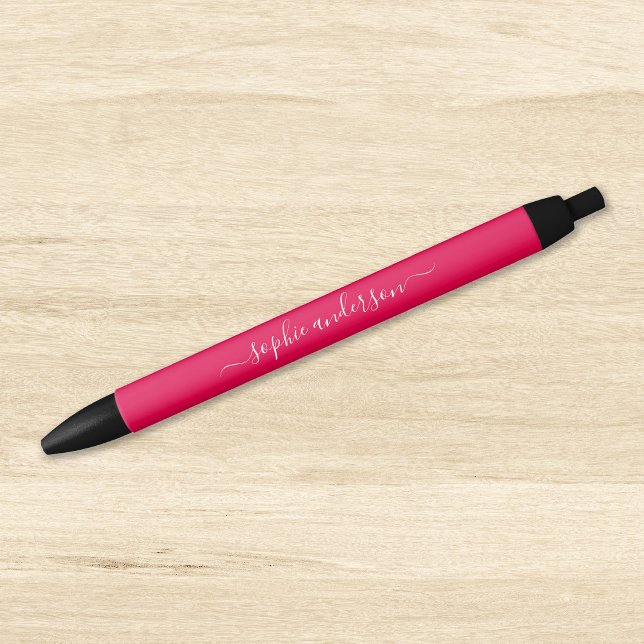 Editable Colour Calligraphy Script Personalised Black Ink Pen (Creator Uploaded)