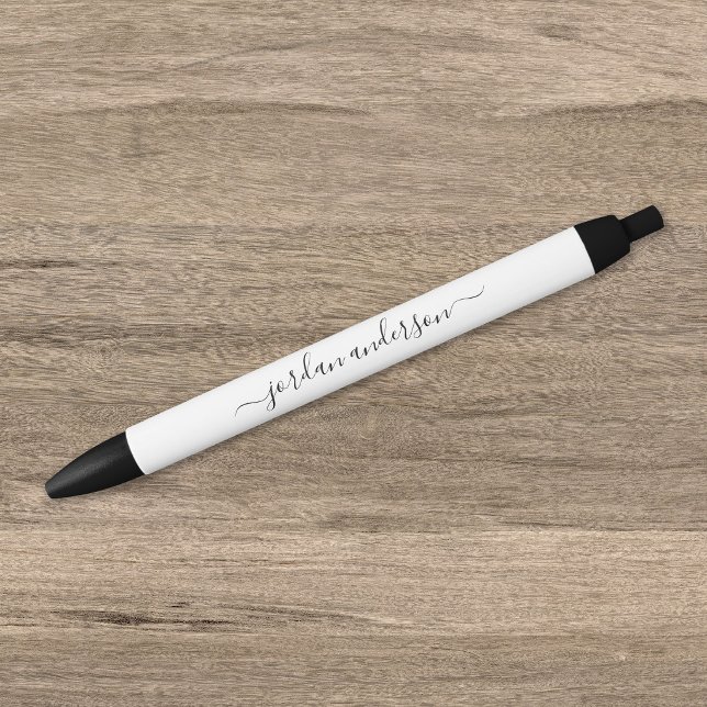 Editable Colour Calligraphy Script Personalised Black Ink Pen (Creator Uploaded)
