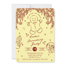 Editable Colour Cookie Decorating Party Doodles