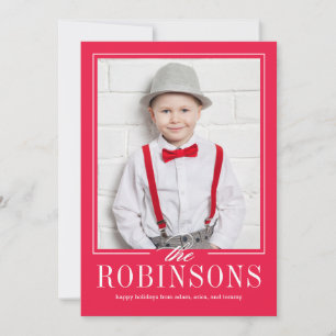 EDITABLE Colour From Us To You Holiday Photo Card