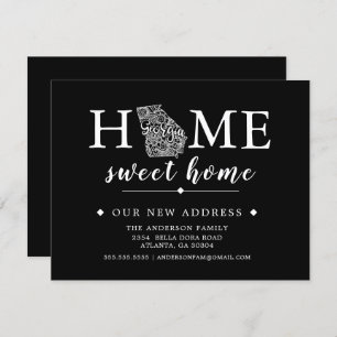 Editable Colour GEORGIA Moving Announcement