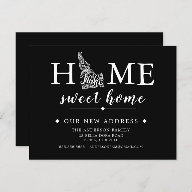 Editable Colour IDAHO Moving Announcement (Front/Back)