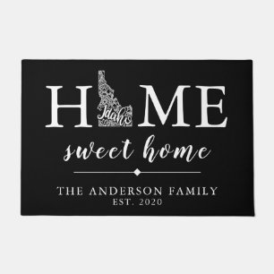 Editable Colour IDAHO Personalised State Doormat
