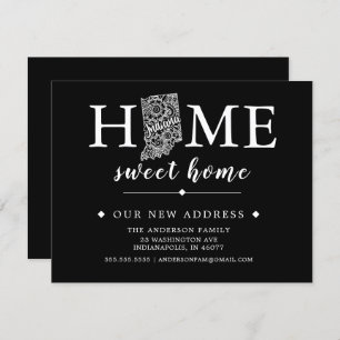 Editable Colour INDIANA Moving Announcement