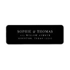 Editable Colour Modern Classic Return Address