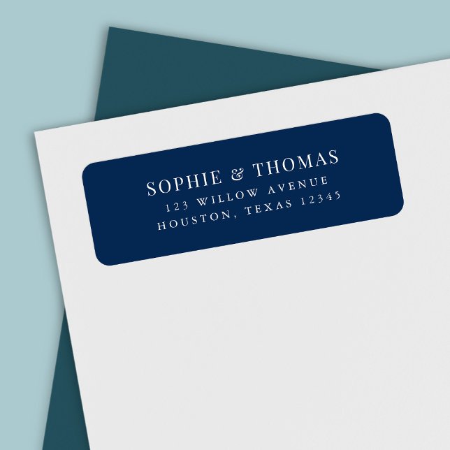 Editable Colour Modern Classic Return Address (Creator Uploaded)