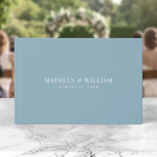 Editable Colour Modern Classic Wedding Guest Book