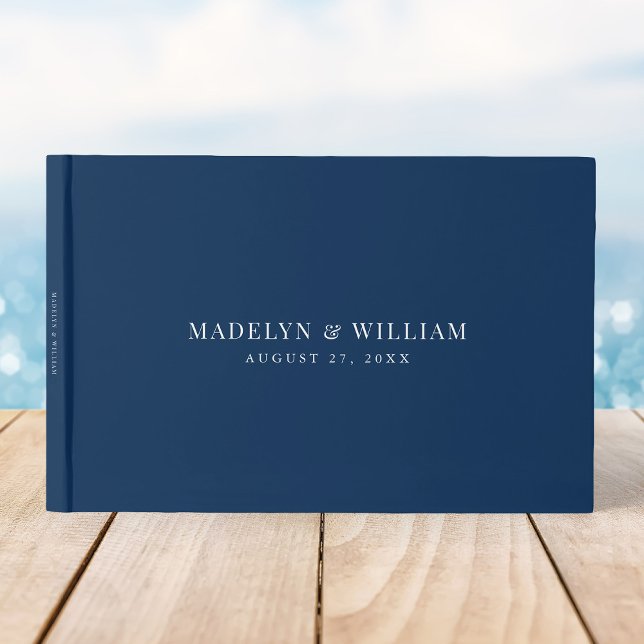 Editable Colour Modern Classic Wedding Guest Book (Creator Uploaded)