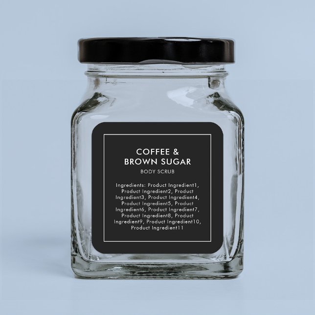 Editable Colour Modern List of Ingredients Label (Creator Uploaded)