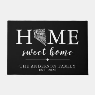 Editable Colour NEVADA Personalised State Doormat