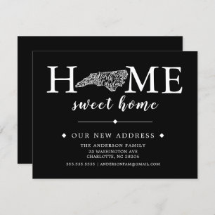 Editable Colour NORTH CAROLINA Moving Announcement