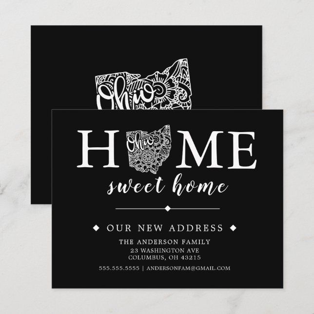 Editable Colour OHIO Moving Announcement (Front/Back)