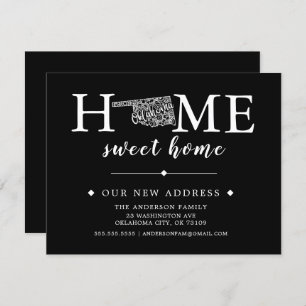 Editable Colour OKLAHOMA Moving Announcement