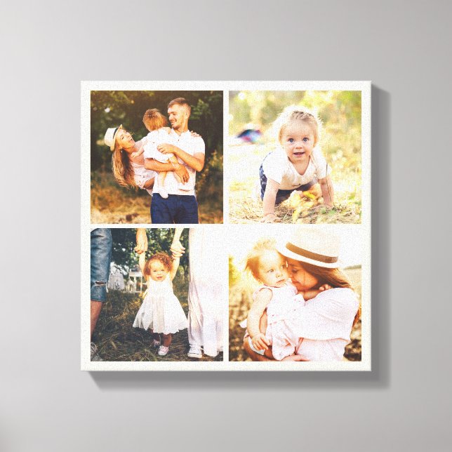 Editable Colour Photo Box Custom Wrapped Canvas (Front)