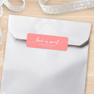 Editable Colour Relax Script Love is Sweet Wedding