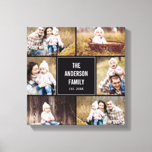 Editable Colour Square Custom Photo Canvas