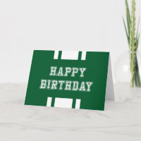 Editable Colour Varsity Happy Birthday