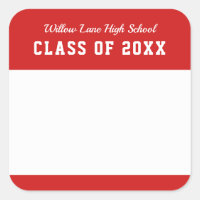 Editable Colour Varsity Style Class Reunion Name