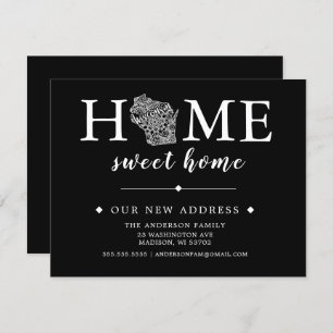 Editable Colour WISCONSIN Moving Announcement