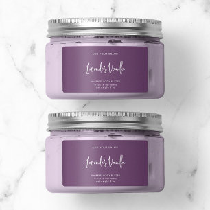 Editable Colours Script Minimalist Product Label