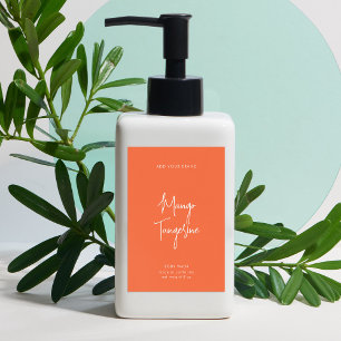 Editable Colours Script Minimalist Product Label