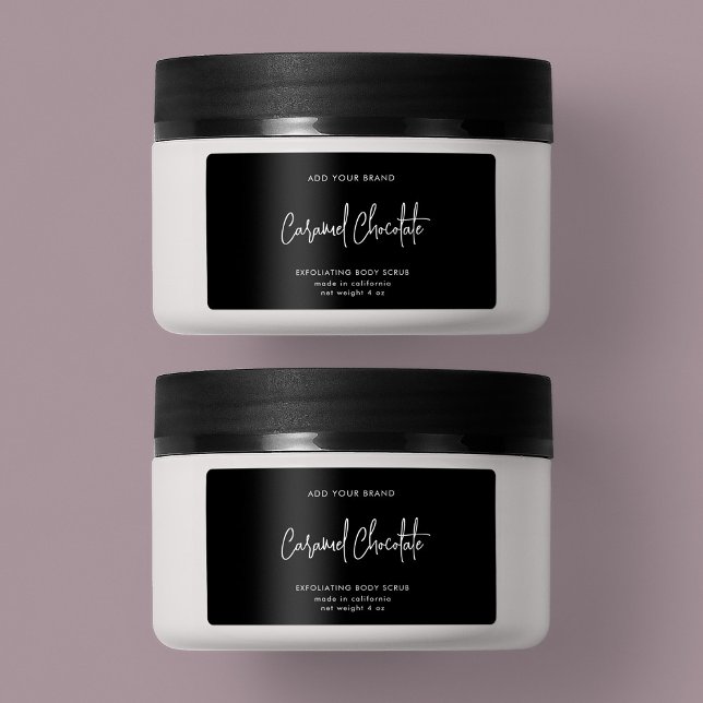 Editable Colours Script Minimalist Product Label (Creator Uploaded)