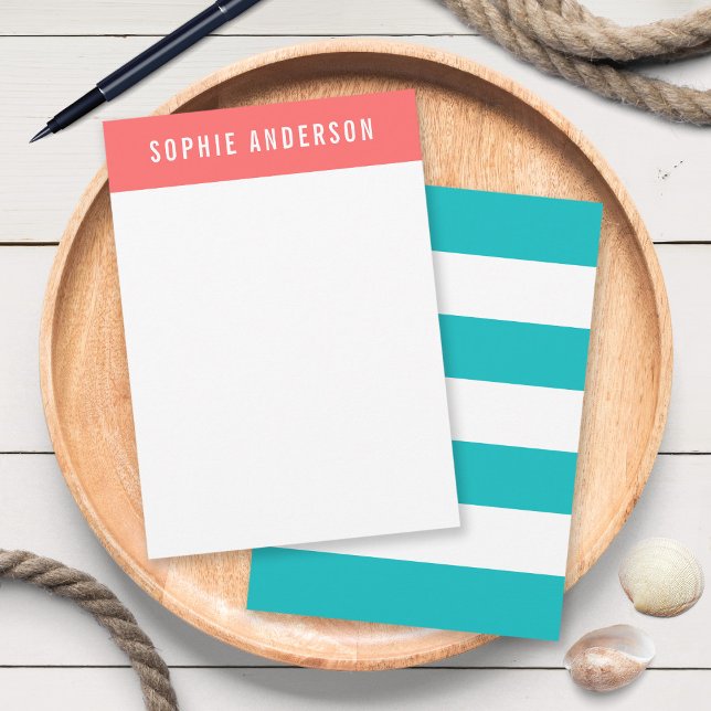 Editable Colours with White Stripes Add Name Card (Creator Uploaded)
