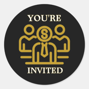 Editable Corporate Event Invite Sticker