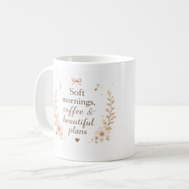Editable Cosy Piano Morning Mug (Front Left)