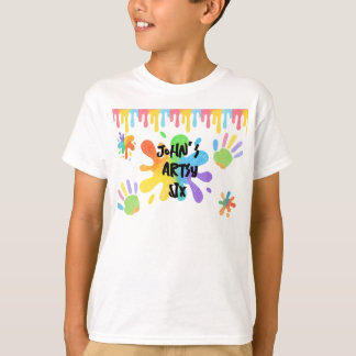 Editable Crayon Style – Artsy Paint & Palette Part T-Shirt