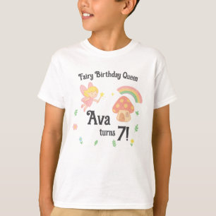 Editable Crayon Style – Fairy Mushroom Forest T-Shirt