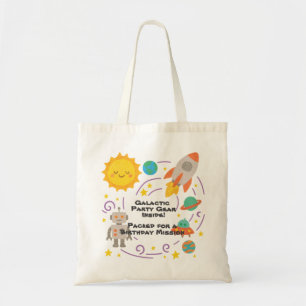 Editable Crayon Style – Solar System Trip  Tote Bag