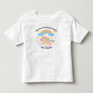 Editable Crayon Style – Unicorn Dream Sparkle Toddler T-Shirt