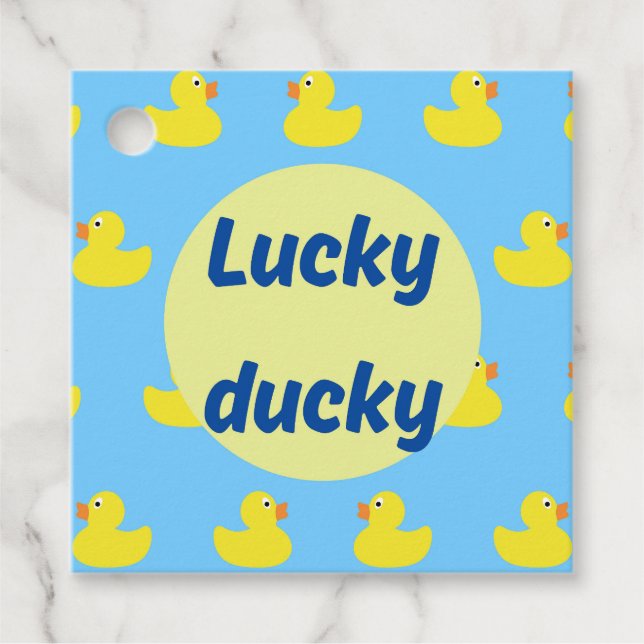 Editable Cruise Duck Favour Tags (Front)