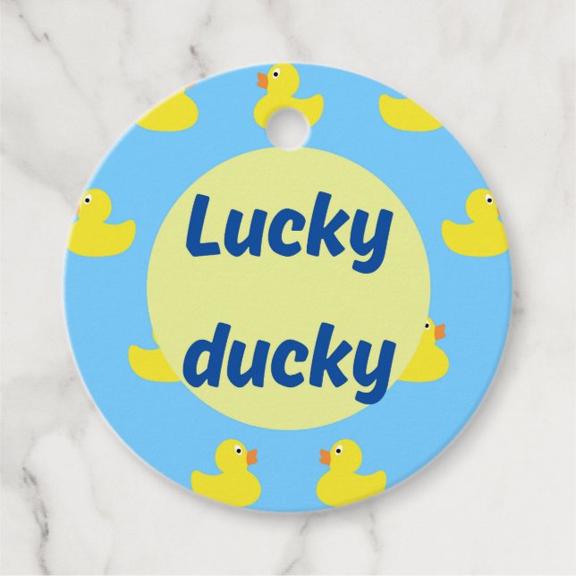 Editable Cruise Duck Favour Tags (Front)