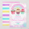 Editable Cupcake Birthday Invitation