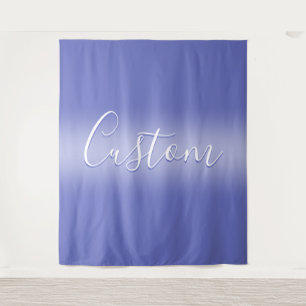 Editable Cursive Script   White & Purple Violet Tapestry