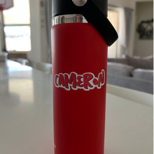 Editable Custom-Cut Name Vinyl Sticker