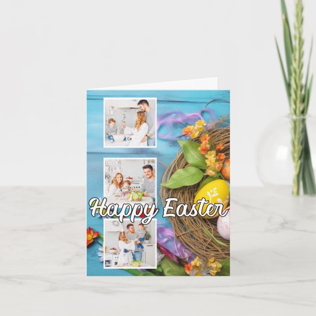 Editable Custom Easter Family Photo Template (Front)