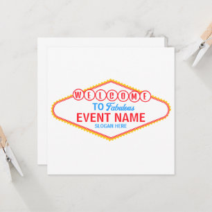 Editable Custom Welcome to Las Vegas Sign Template