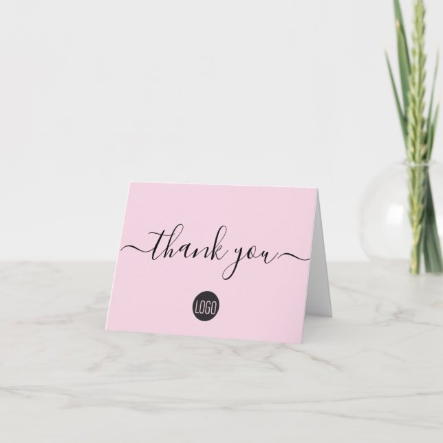 Editable Customer Appreciation business  Thank You Card (Front)