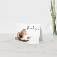 Editable Cute Photo Baby Boy 1st Birthday