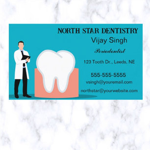 Editable Dentistry Periodontist Business Card