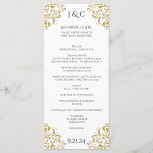 *EDITABLE DESIGN COLOR Nadine Wedding Program-Tea Programme